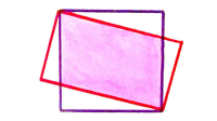 A Square and a Rectangle Overlapping