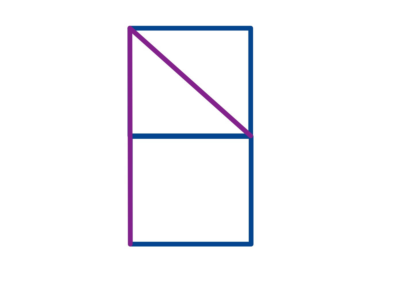 Angle formed by two squares II special