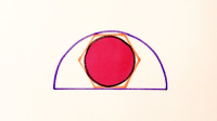 Circle in a Hexagon in a Semi-Circle