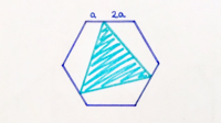 Equilateral triangle in a hexagon small
