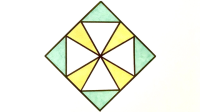 Four Triangles in a Square