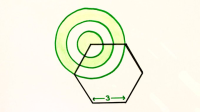 Hexagon and Concentric Circles