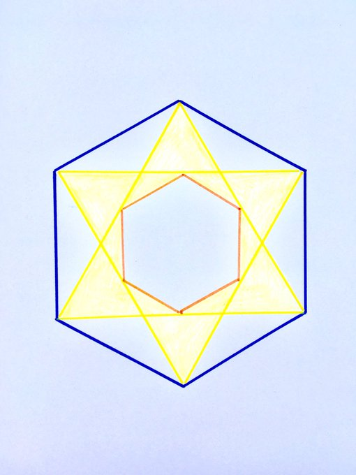 Hexagon in a Star in a Hexagon