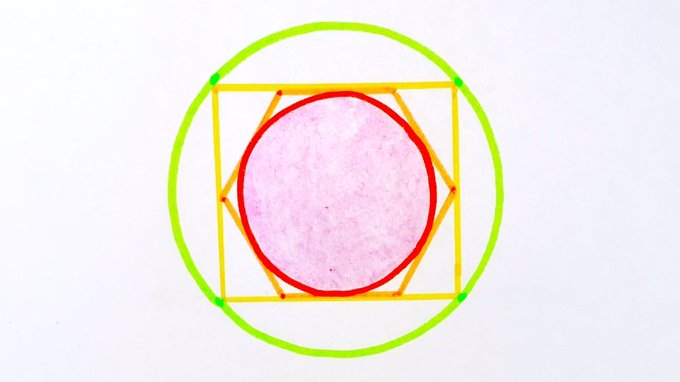 Nested Circles and Polygons