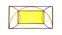 One Rectangle Inside Another With Semi-Circles