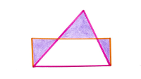 Overlapping Triangle and Rectangle