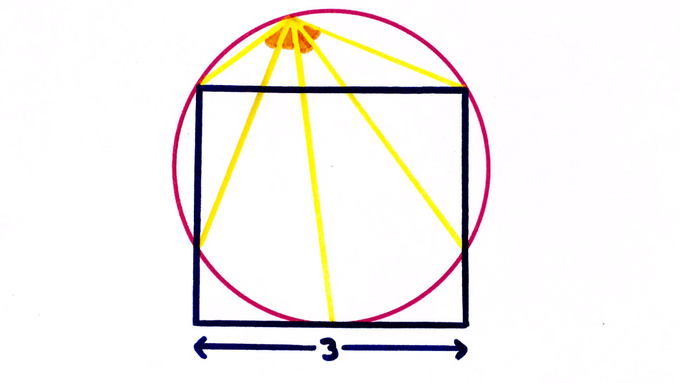 Rectangle Overlapping a Circle