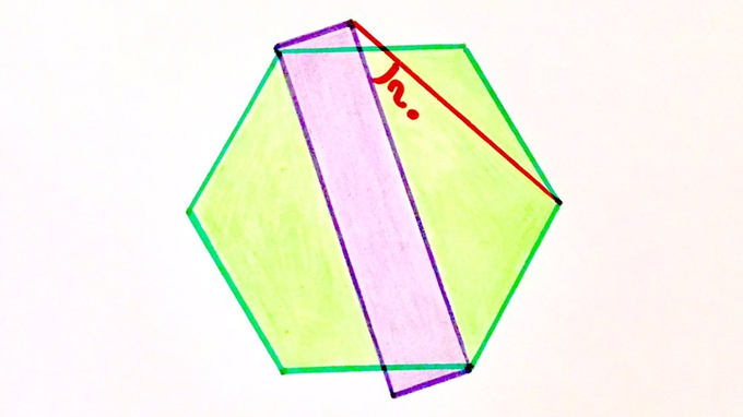 Regular hexagon and rectangle