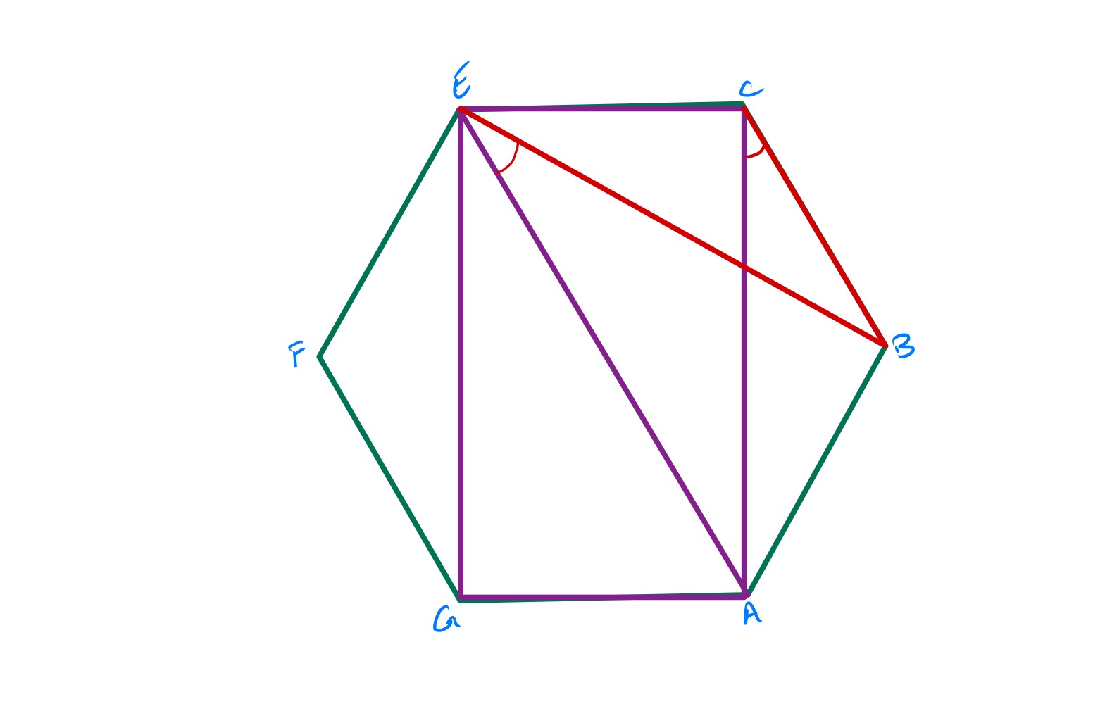 Regular hexagon and rectangle extreme