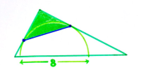 Semi-Circle in a Right-Angled Triangle