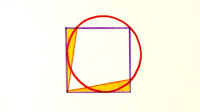 Square Overlapping a Circle
