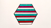 Striped Hexagon