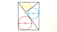 Three Circles in a Rectangle II