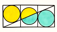 Three Circles in a Rectangle