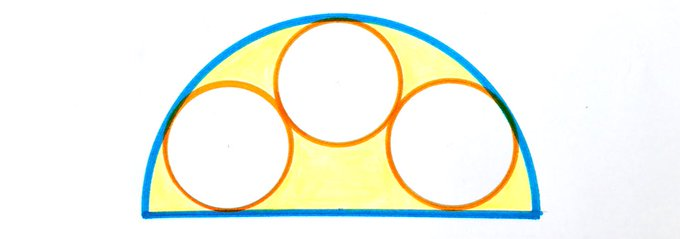 Three Circles in a Semi-Circle