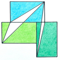 Three congruent rectangles VI small