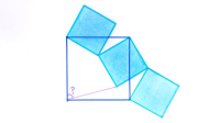 Three Congruent Squares Overlapping a Square