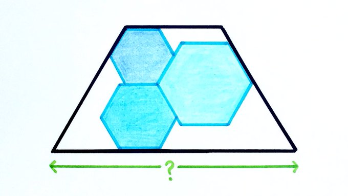 Three Hexagons in a Trapezium