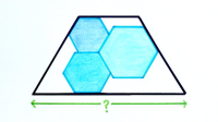 Three Hexagons in a Trapezium