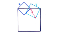 Three Overlapping Squares