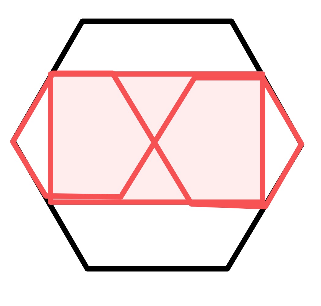 Three regular hexagons iii special B