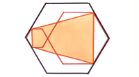 Three regular hexagons iii small