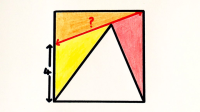 Three Triangles in a Square