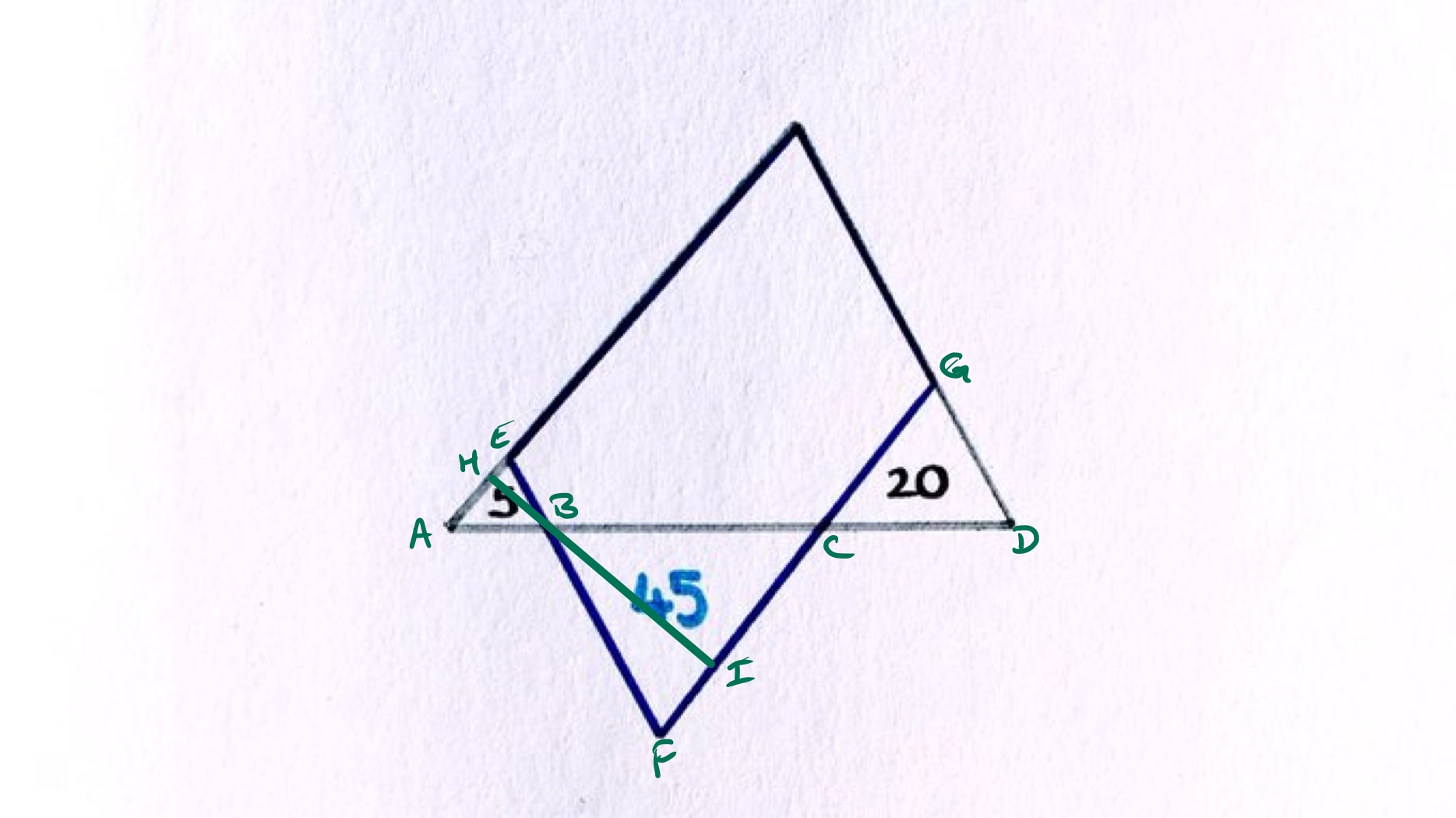 Triangles with a parallelogram labelled