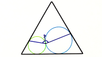 Two Circles Inside an Equilateral Triangle