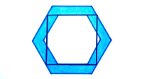 Two Hexagons and a Square