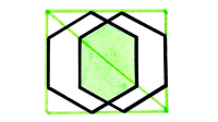 Two Overlapping Hexagons and a Rectangle