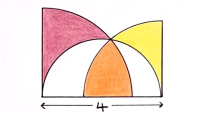 Two Quarter Circles and a Semi-Circle II