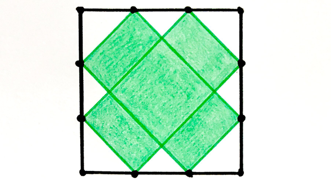 Two rectangles in a square