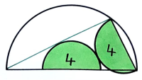 Two Semi-Circles in a Semi-Circle