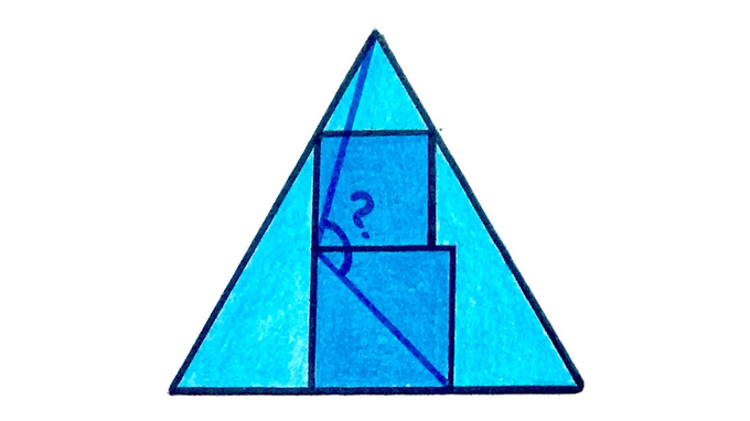 Two Squares Inside an Equilateral Triangle