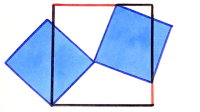 Two Squares Overlapping a Square