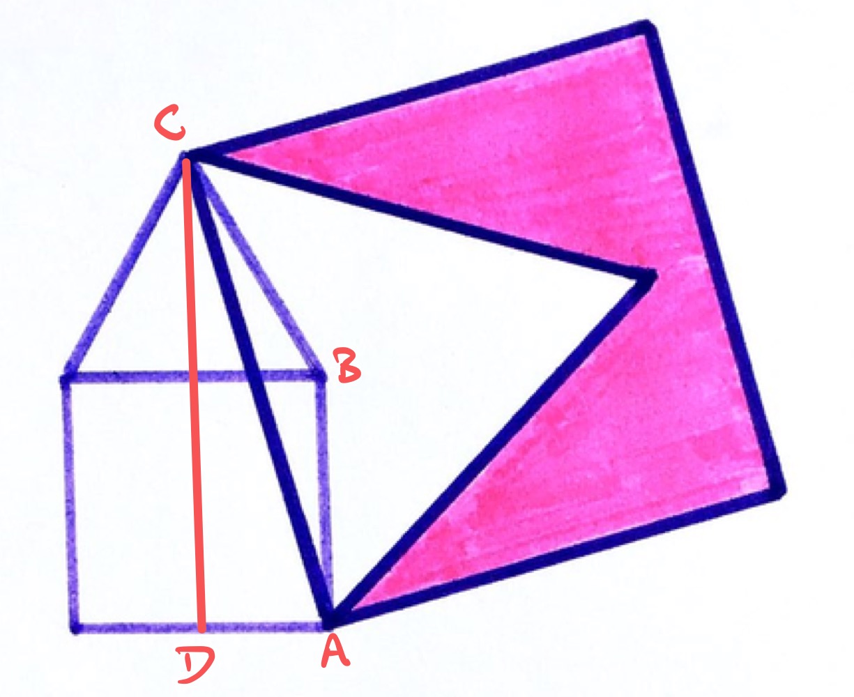 Two squares and two equilateral triangles ii labelled