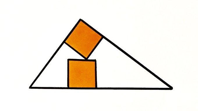 Two Squares in a Triangle