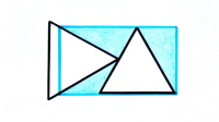 Two Triangles Overlapping a Rectangle